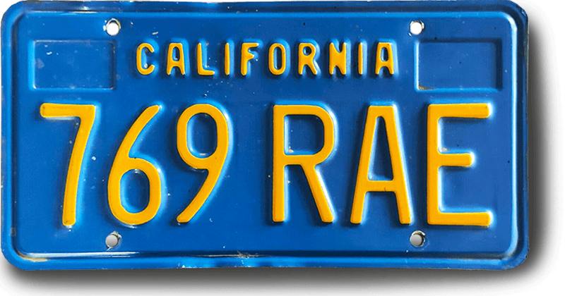 license plate