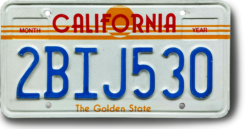 license plate