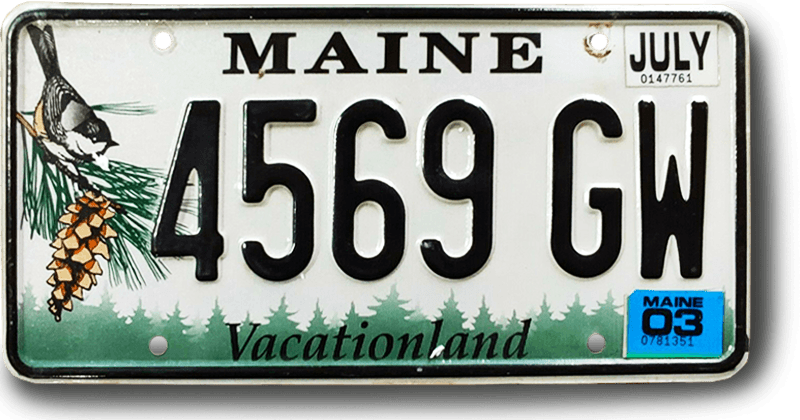 license plate